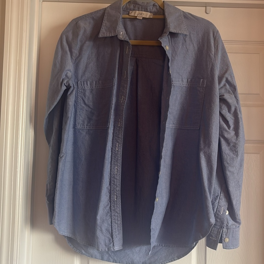 Blue button down from Loft